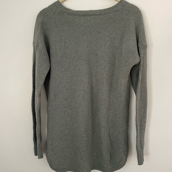MADEWELL top womens light green gray Chronicle Texture Pullover Sweater small - Picture 10 of 10